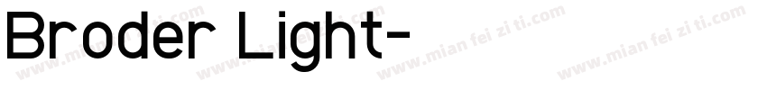Broder Light字体转换